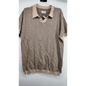 Wills Off White XL Cotton Cashmere Sweater Polo Shirt NWT